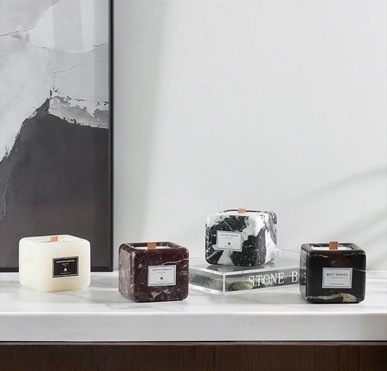 Подсвечник мраморный Сube 9 см