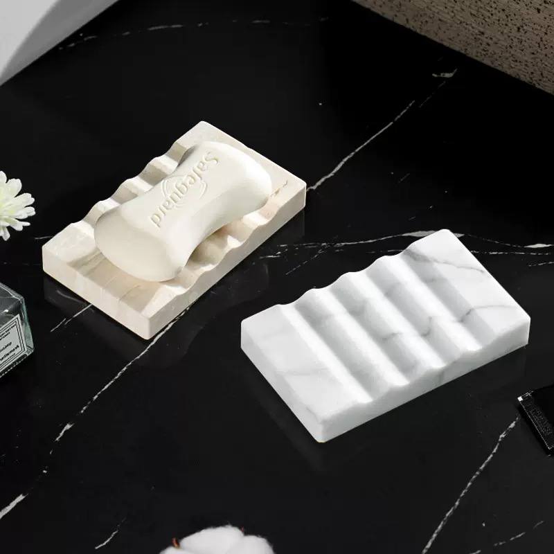 Мыльница мраморная Wave 12 см