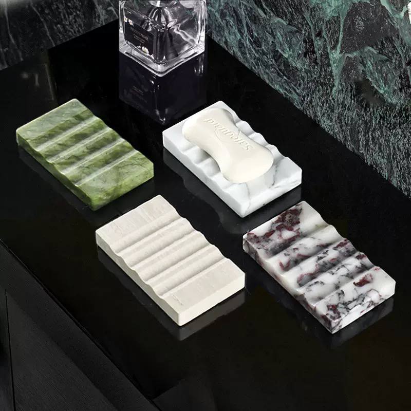 Мыльница мраморная Wave 12 см