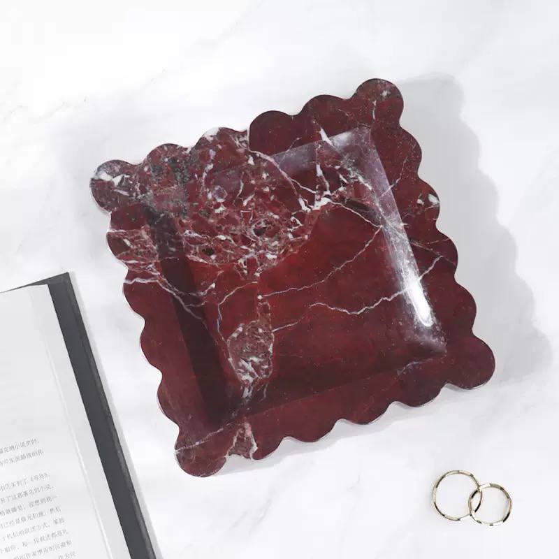 Поднос мраморный Fleur 20 см