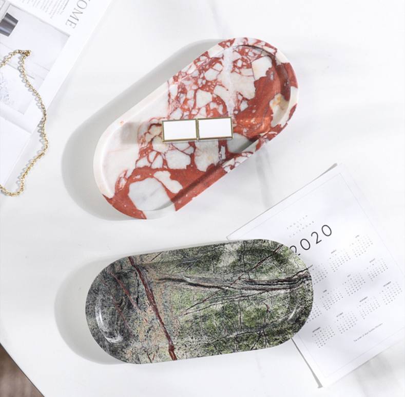 Поднос мраморный Forest 25 см