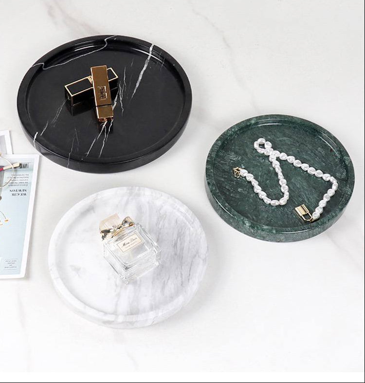 Поднос мраморный Emerald Ø20 см