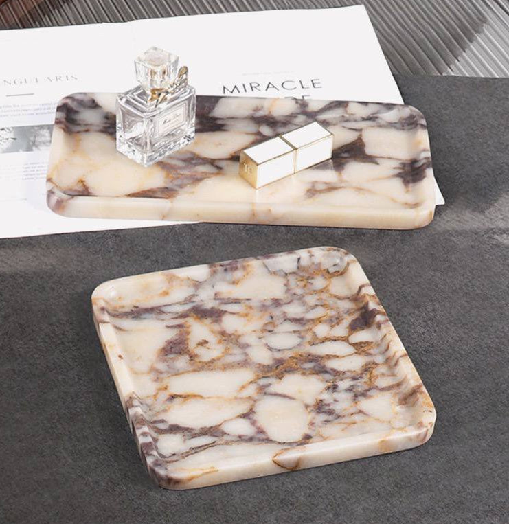 Поднос мраморный Caramel 20 см